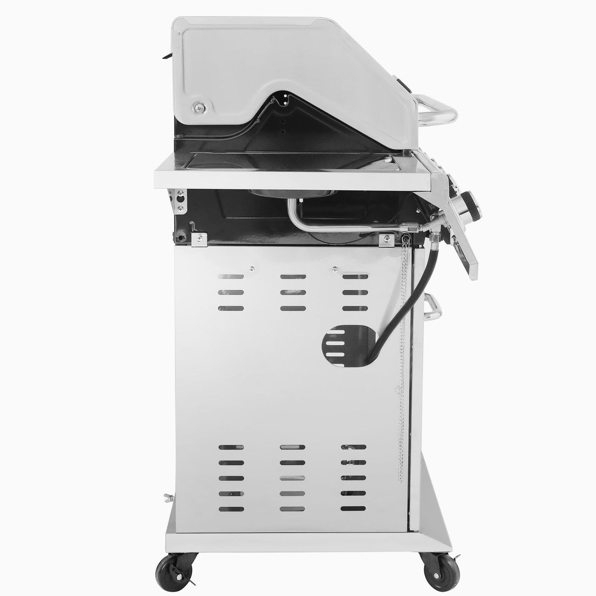 Stainless Steel 6-Burner Gas Grill - 74,000 BTU With Sear And Side Burner
