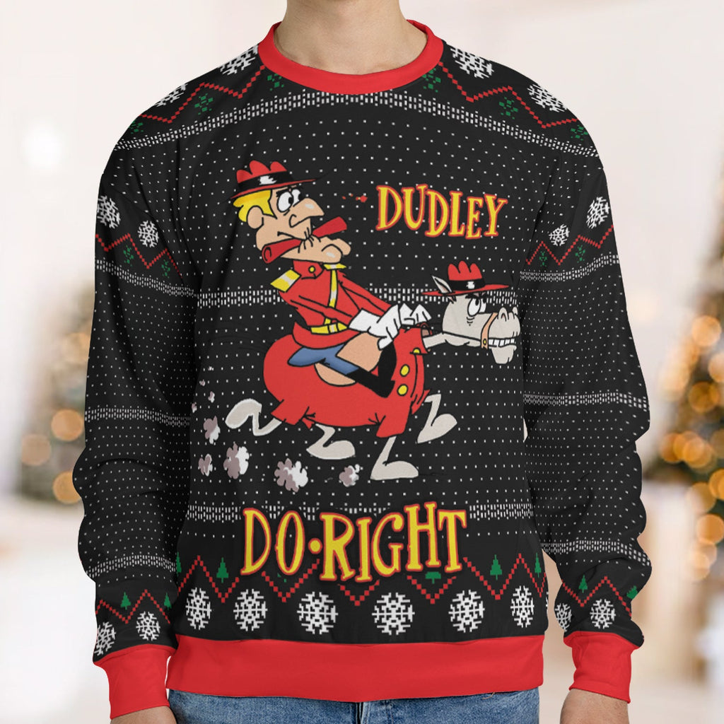 Dudley Do-Right Ugly Christmas Sweatshirt
