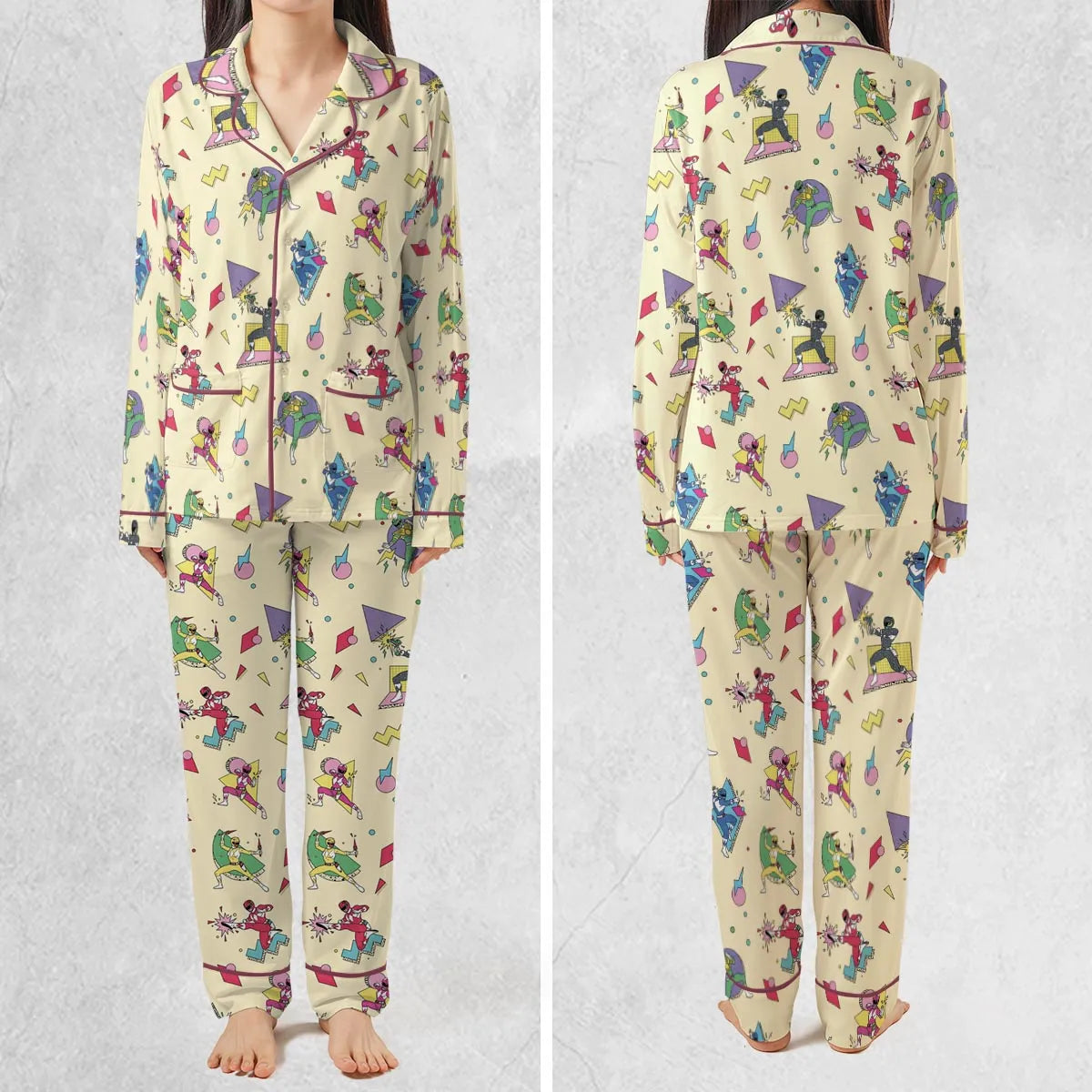 Morphin Team Power Rangers Pajamas Set