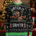 Watch It Santa The Sopranos Ugly Christmas Sweatshirt