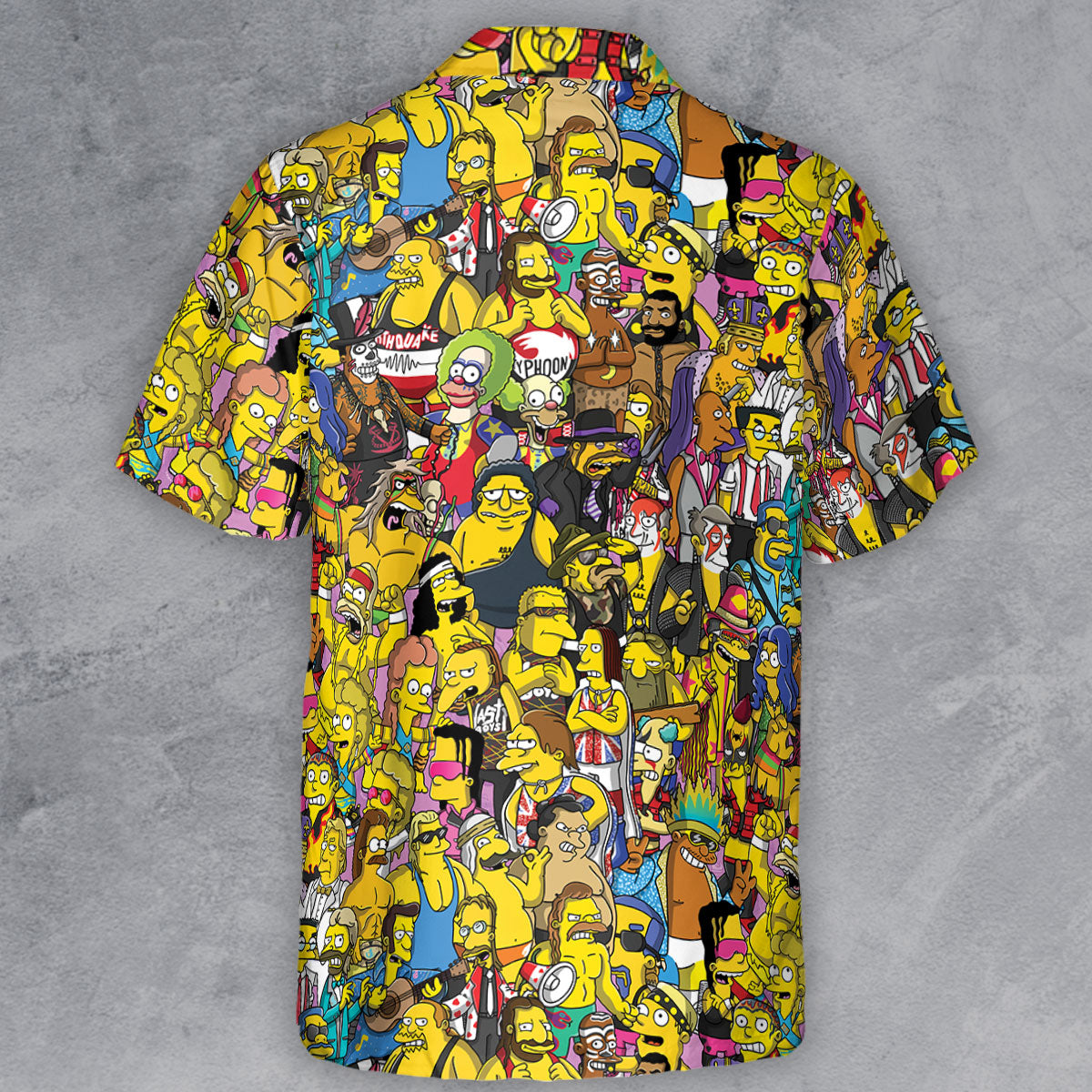 WWF Simpsons Button Down Shirt