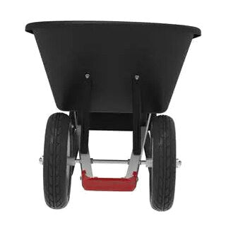 Husky 6 Cu. Ft. Poly Dual Wheel Wheelbarrow With Flat-Free Tires