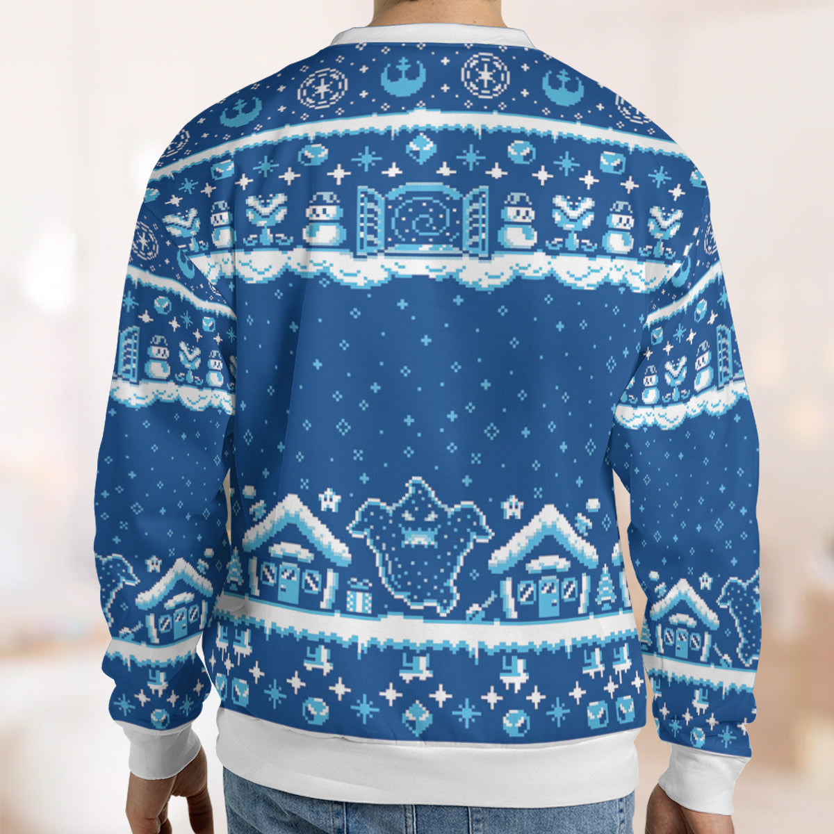 Snowman in game Ugly Christmas Sweatshirt