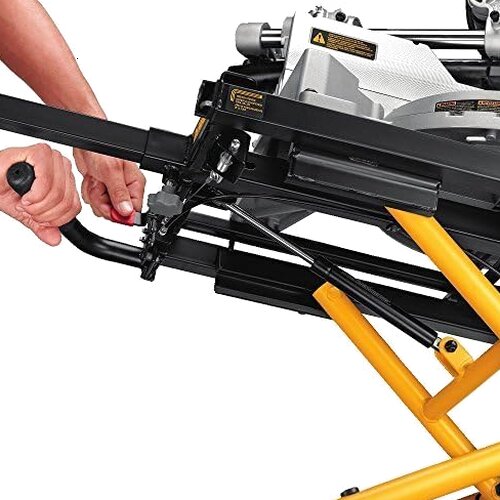 DEWALT Rolling Miter Saw Stand With Wheels, Yellow, 300 lb - DWX726