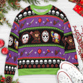 Nightmares on Halloween Ugly Christmas Sweatshirt
