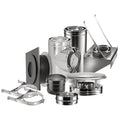 DuraPlus 6 in Basic Through-the-Wall Chimney Kit - 9 inch x 6 inch
