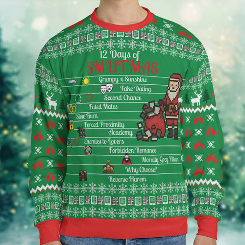 12 Days of Smutmas Romantasy Ugly Christmas Sweatshirt