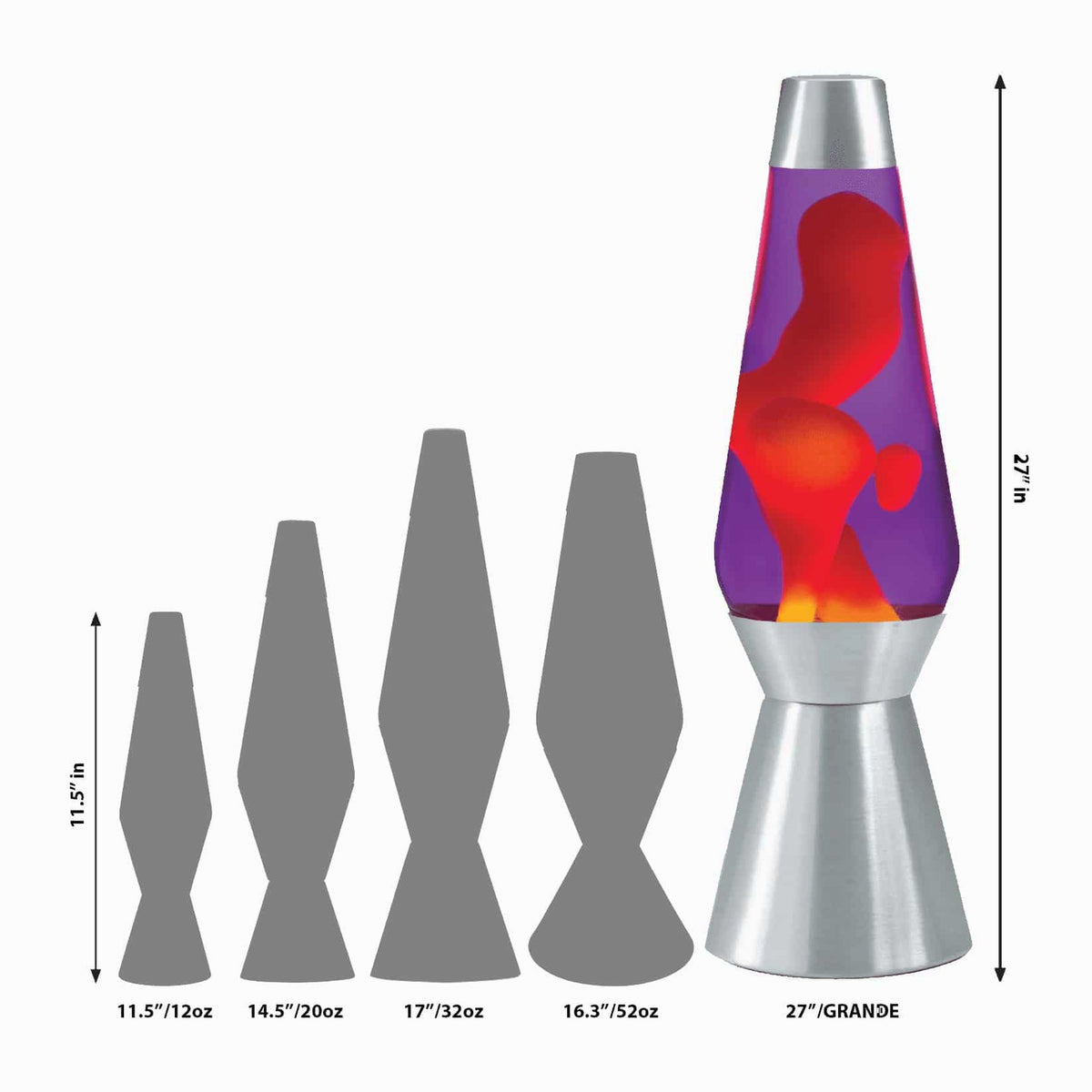 Yellow Purple Liquid Motion Lamp