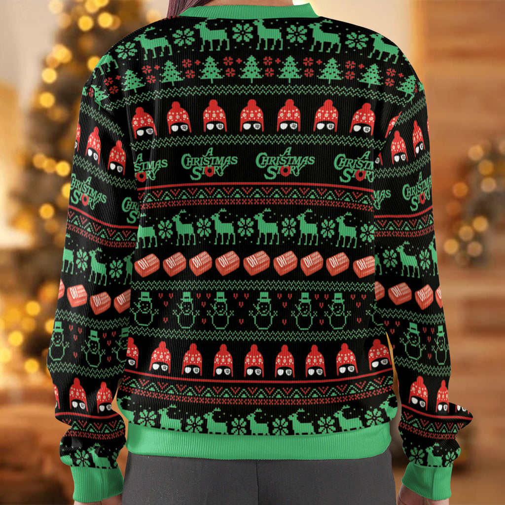 Causing Childhood Blindness Ugly Christmas Sweatshirt