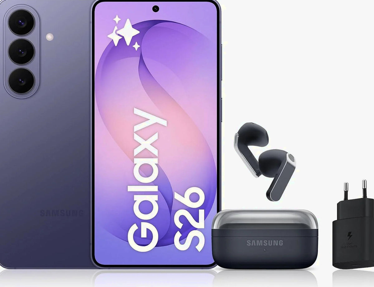 Samsung Galaxy S26 Android 5G Smartphone, 512 Go, Violet, 25W Fast Charger Included - Galaxy S26