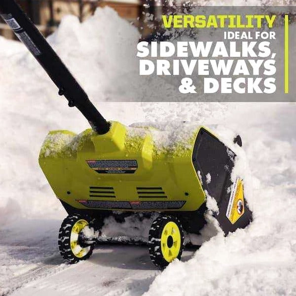 RYOBI 40V Cordless Electric Snow Shovel With 4.0 Ah Battery And Charger - 12 in