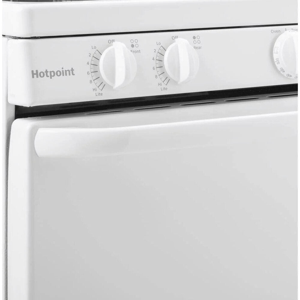 Hotpoint Freestanding Electric Range, 20 in, 4 Burner, White