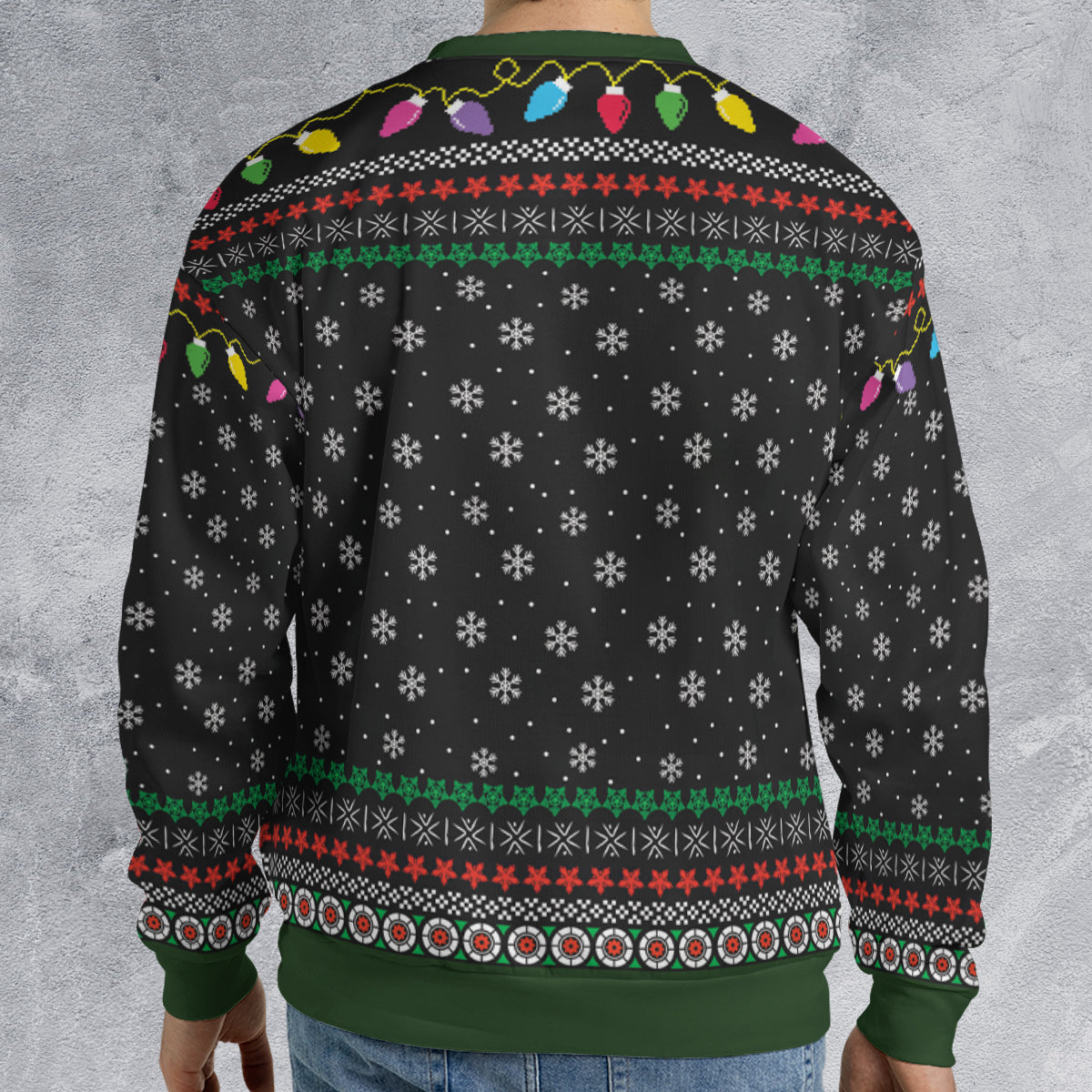 The Jolliest Fat Man and Silent Ho Ho Ugly Christmas Sweatshirt