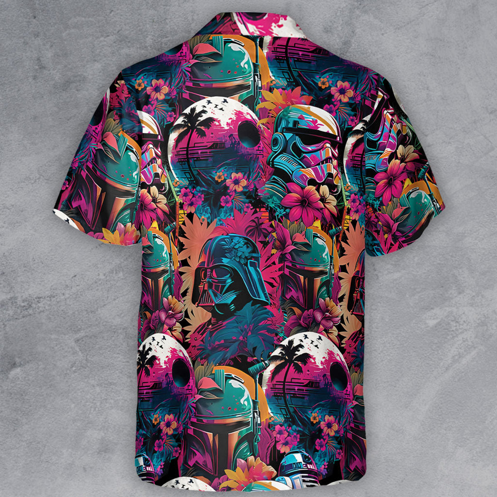 Star Wars Synthwave Button Down Shirt