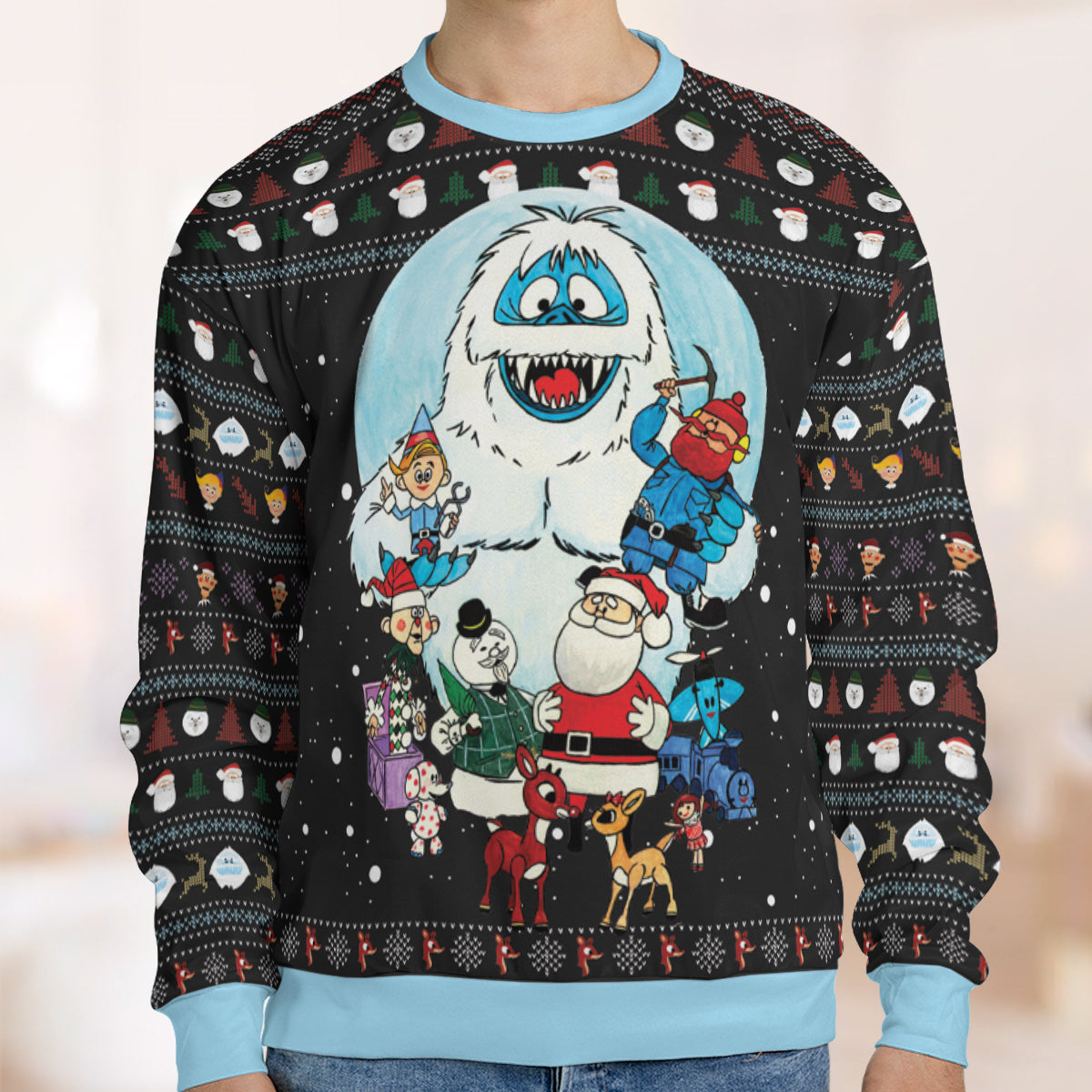 Rudolph Family Portrait Ugly Christmas Sweatshirt