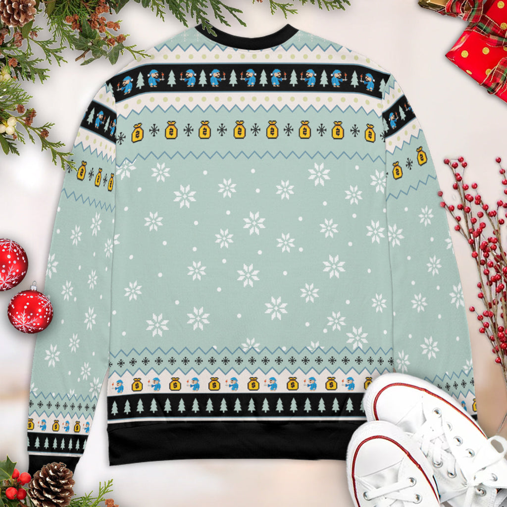 Against Charity  Ugly Christmas Sweatshirt
