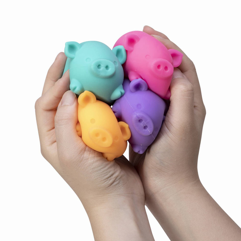 Neon Pig Squeeze Toy
