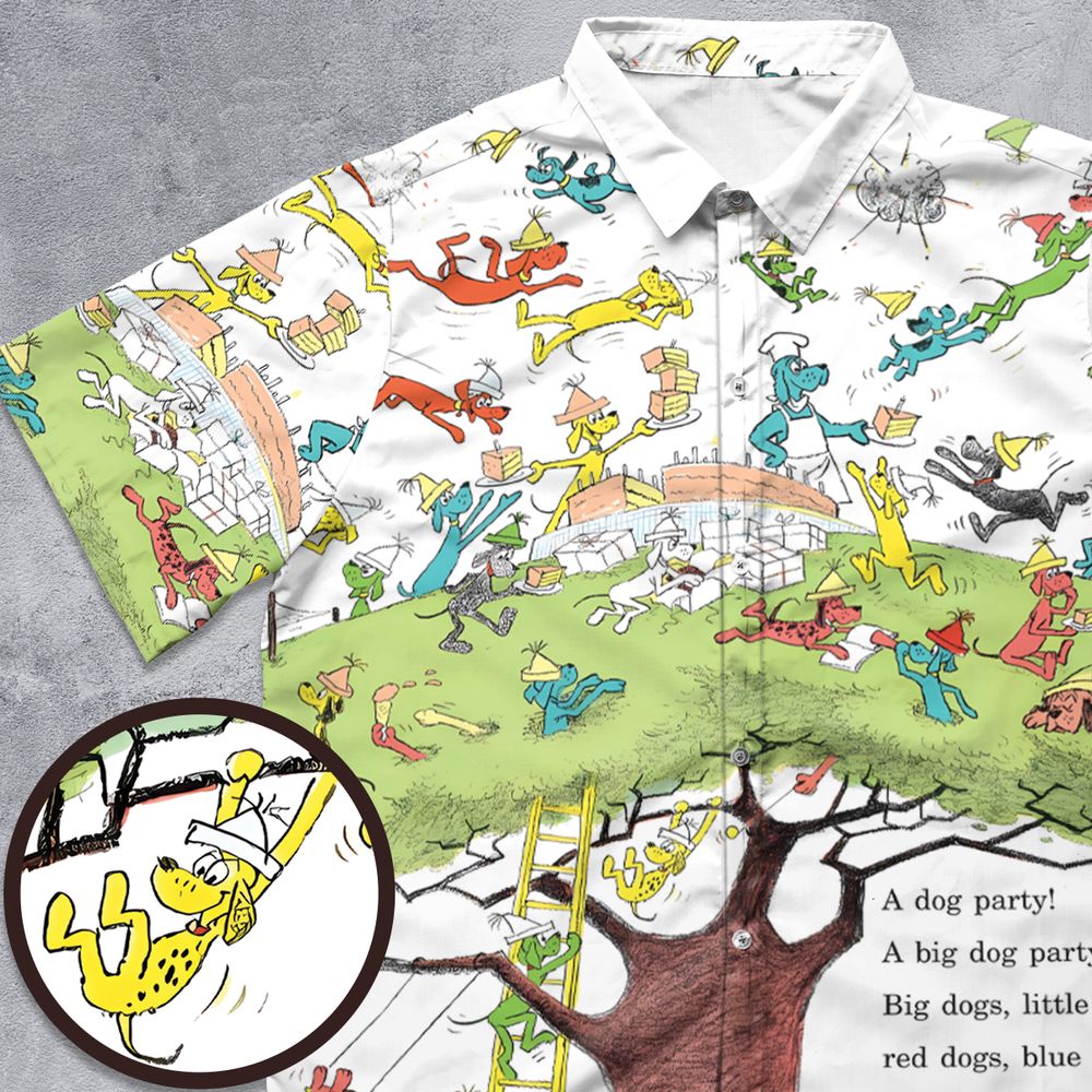 A Dog Party Button Down Shirt