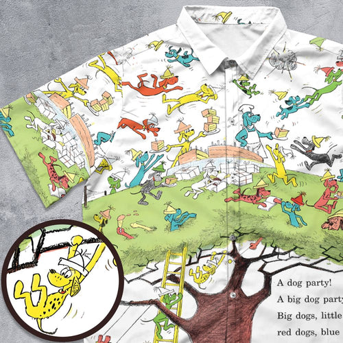 A Dog Party Button Down Shirt