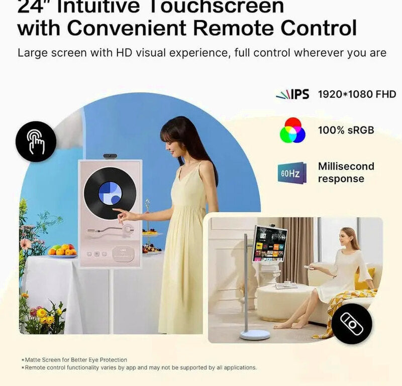 Portable Android 13 Smart TV 32-Inch 1080P Touchscreen - SW3295T
