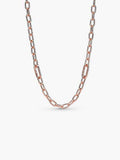Rose Gold-Plated Small Link Chain Necklace