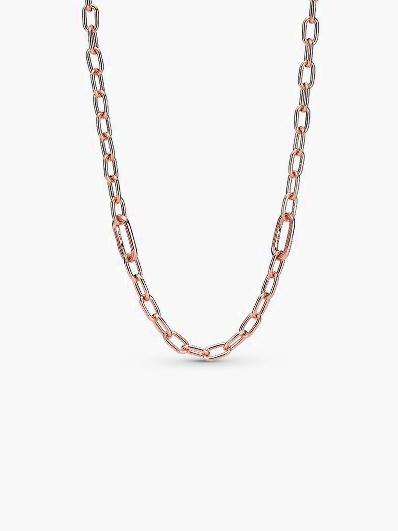 Rose Gold-Plated Small Link Chain Necklace