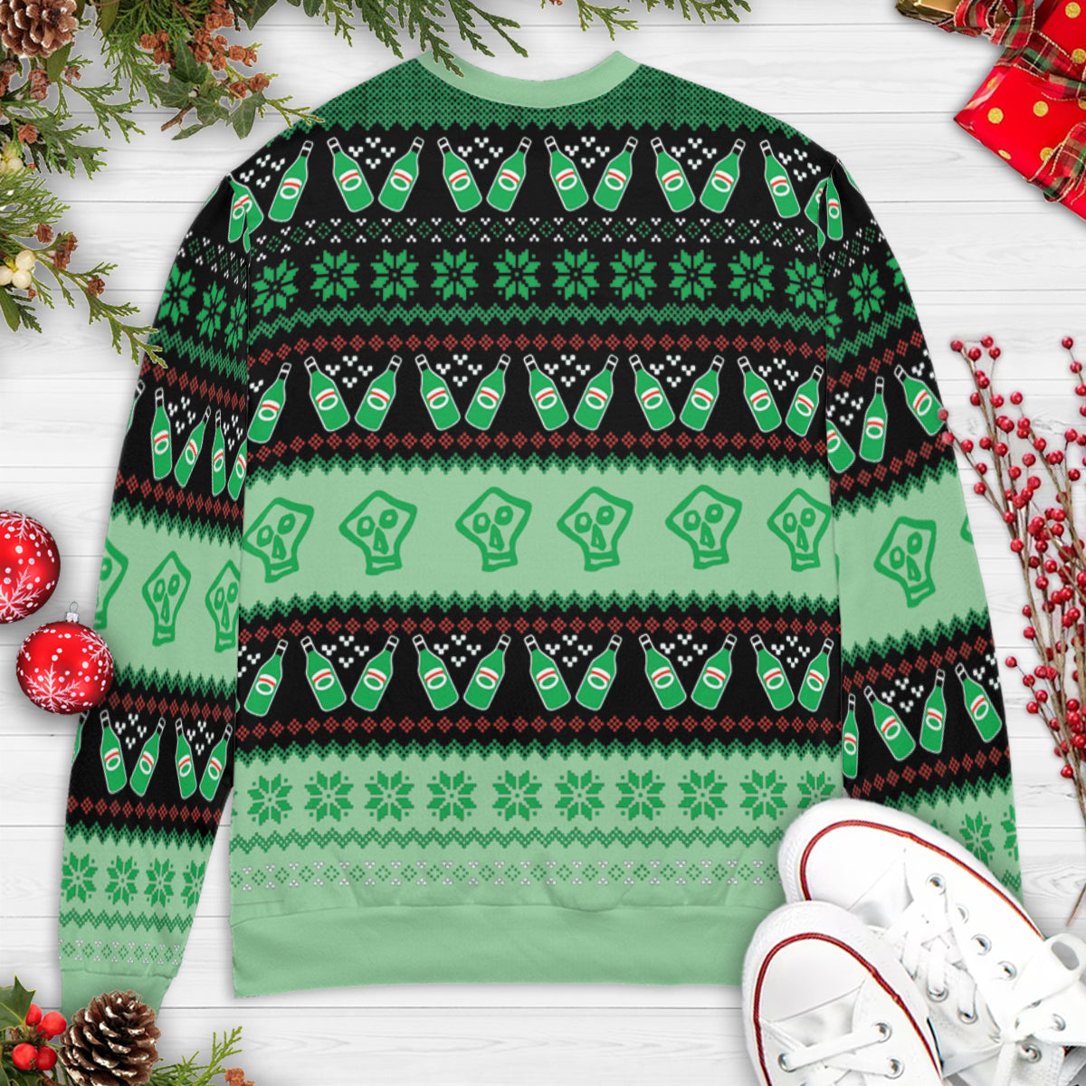You Fuzzy Little Man Peach Ugly Christmas Sweatshirt