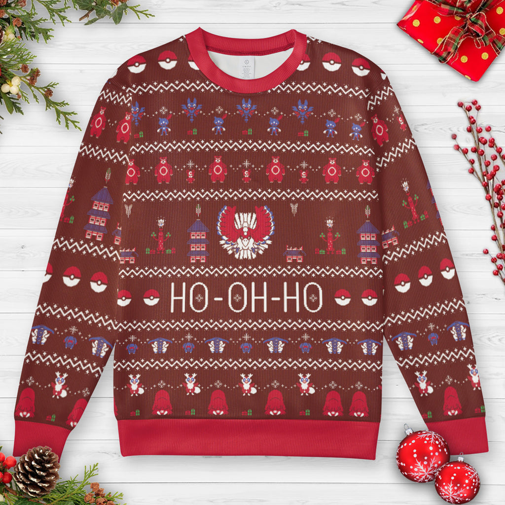 Ho-oh-ho Pokemon Ugly Christmas Sweatshirt
