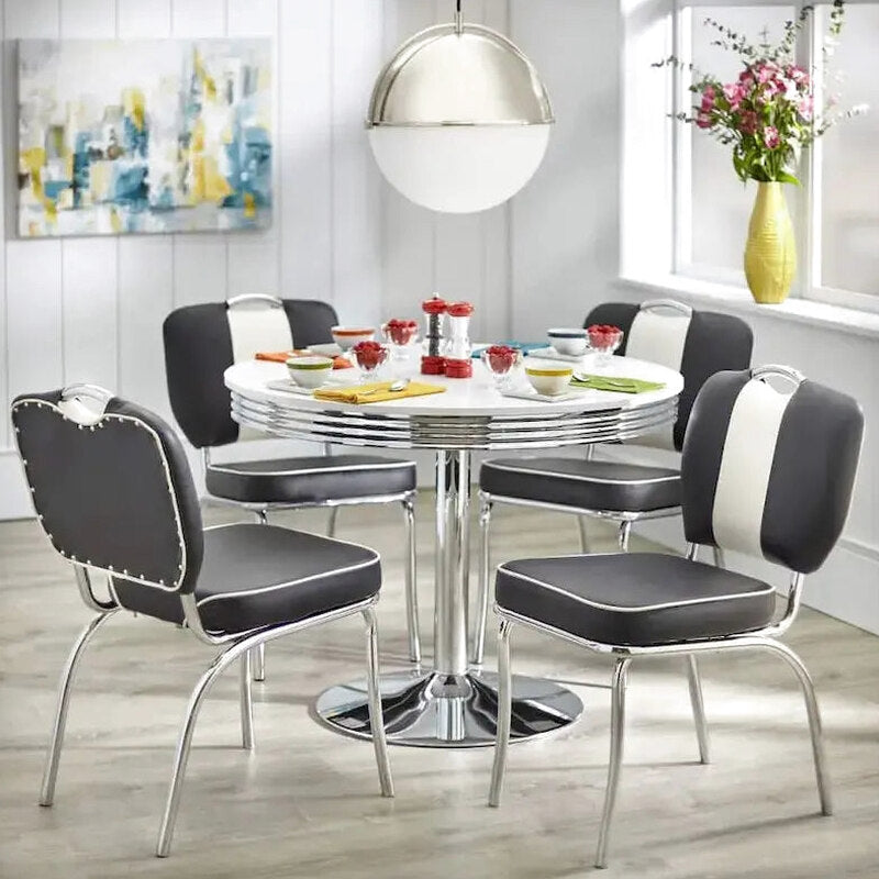 Simple Living 5-Piece Retro Dining Set With Laminated MDF Table Top - Raleigh