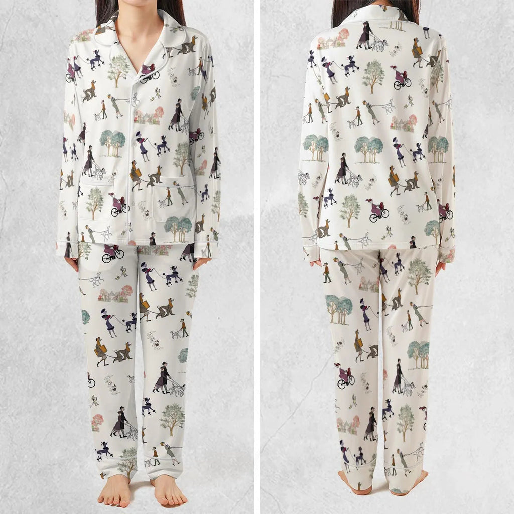Dog Walking Look Alikes 101 Dalmations Pajamas Set