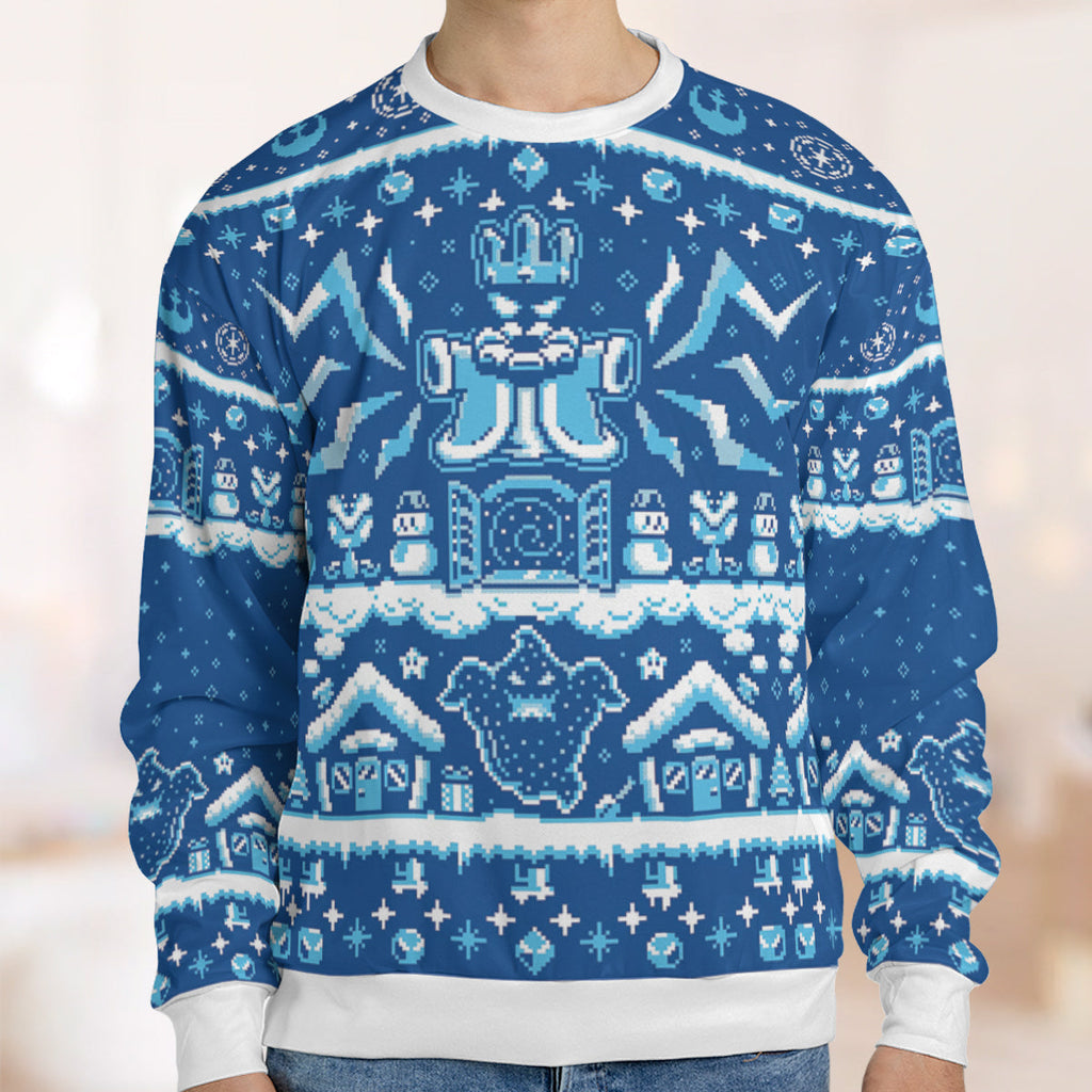 Snowman in game Ugly Christmas Sweatshirt