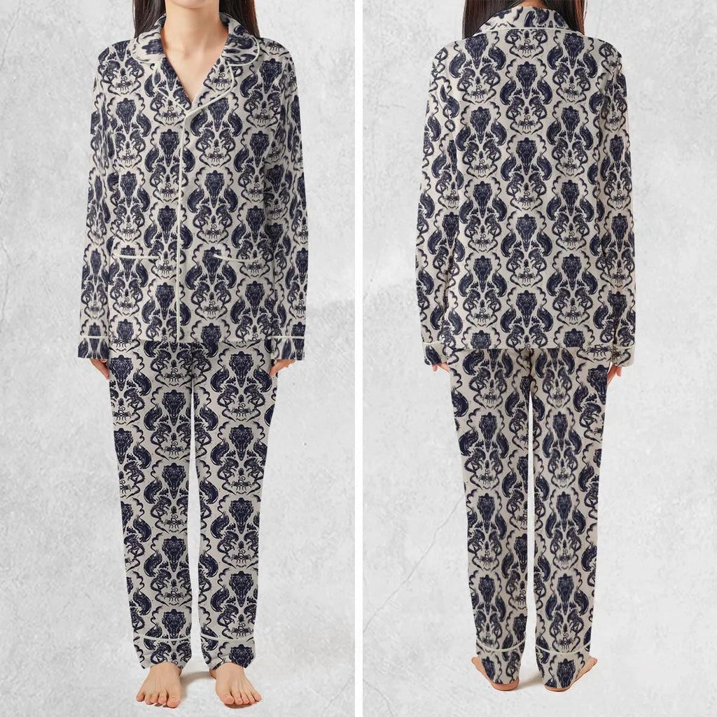Alien Xenomorph Pattern Pajamas Set