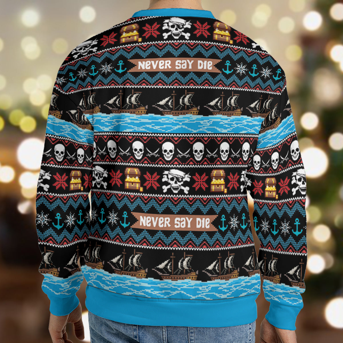 Goonies Tapestry Ugly Christmas Sweatshirt