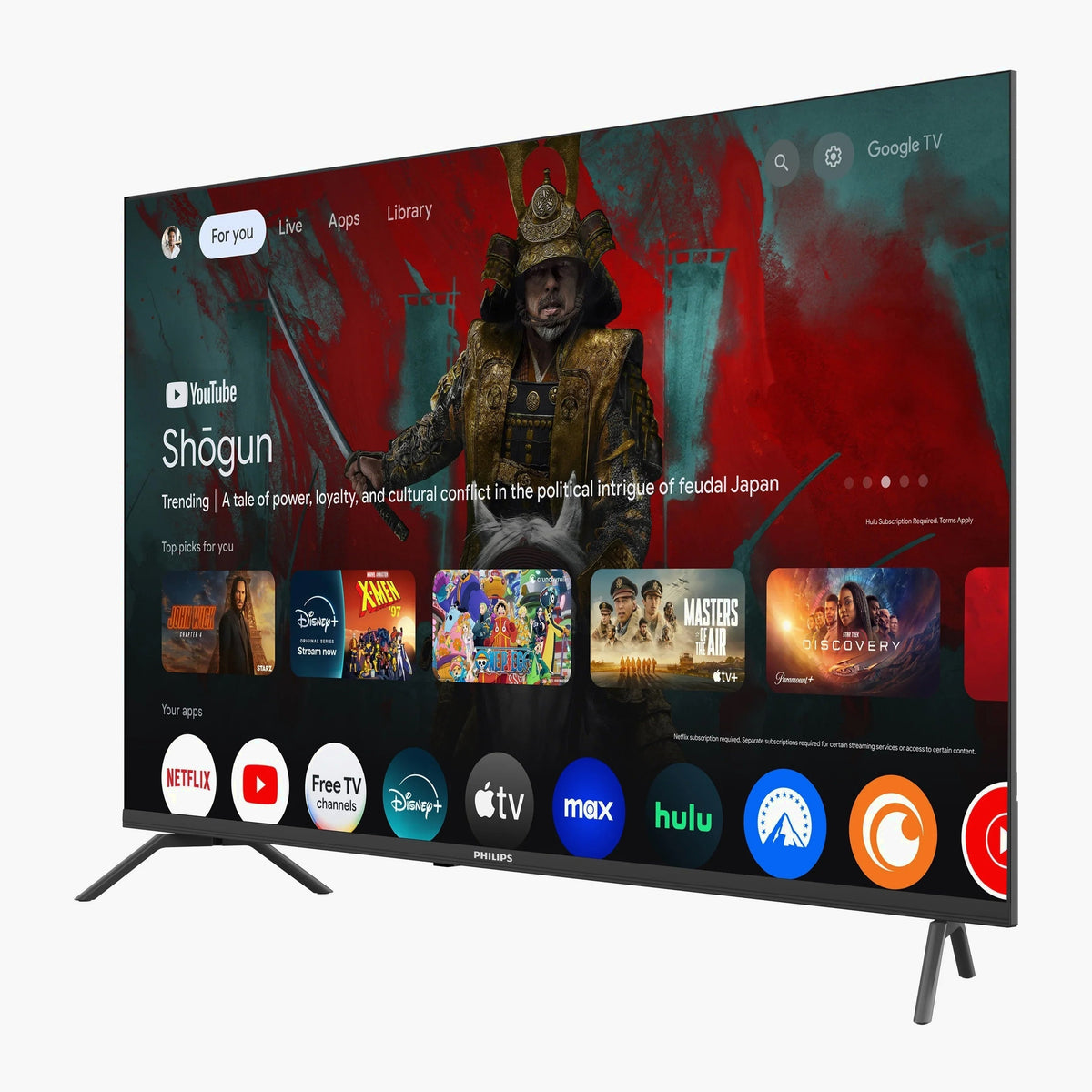 Philips 60 Class 4K Ultra HD Google Smart LED TV - 60PUL7555/F7