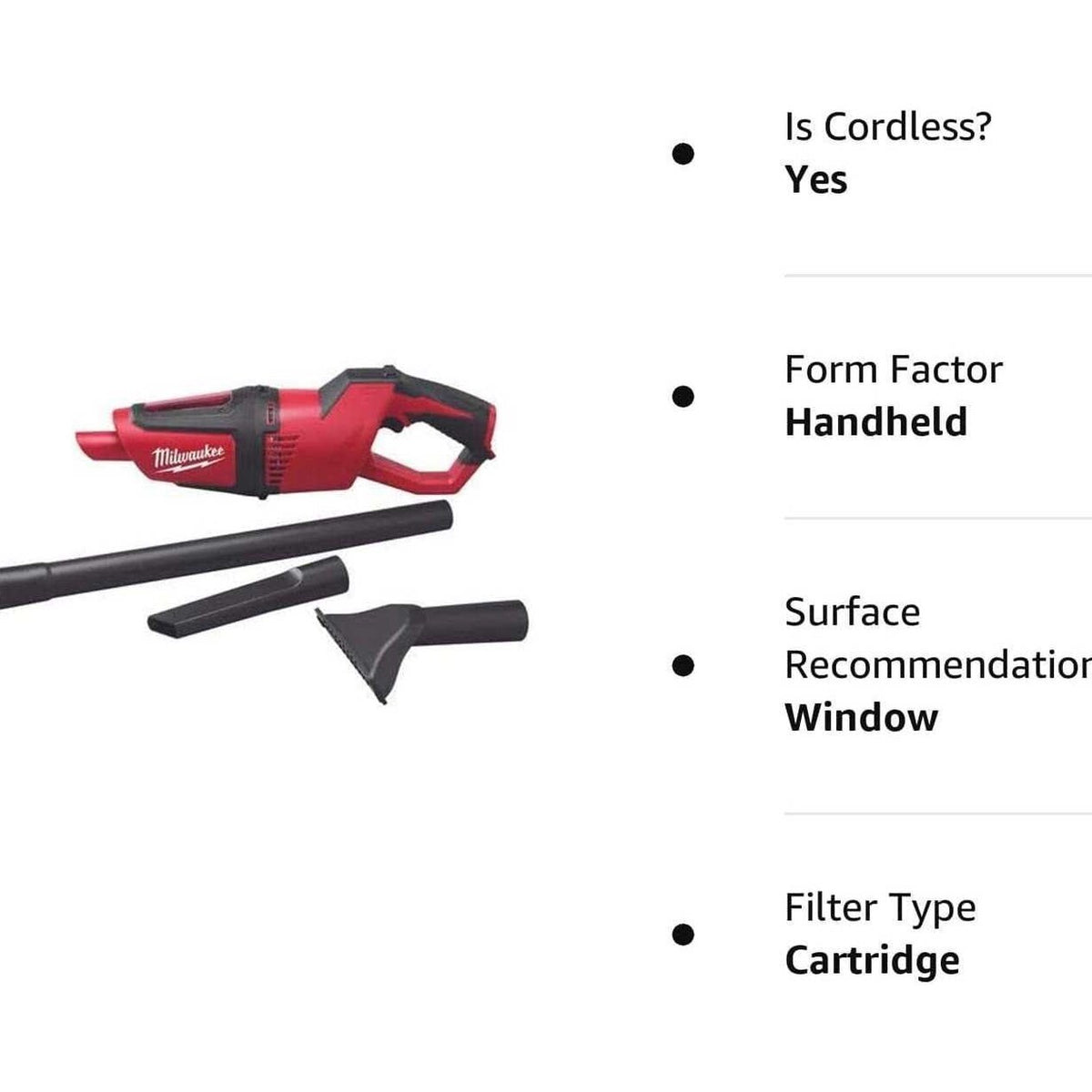 Milwaukee M12 Compact Vacuum - 0850-20