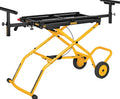DEWALT Rolling Miter Saw Stand With Wheels, Yellow, 300 lb - DWX726