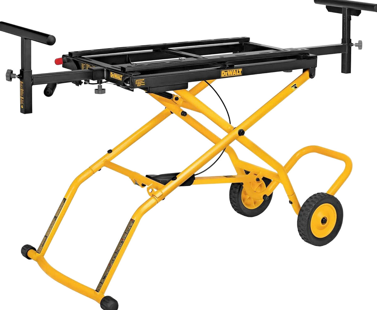 DEWALT Rolling Miter Saw Stand With Wheels, Yellow, 300 lb - DWX726