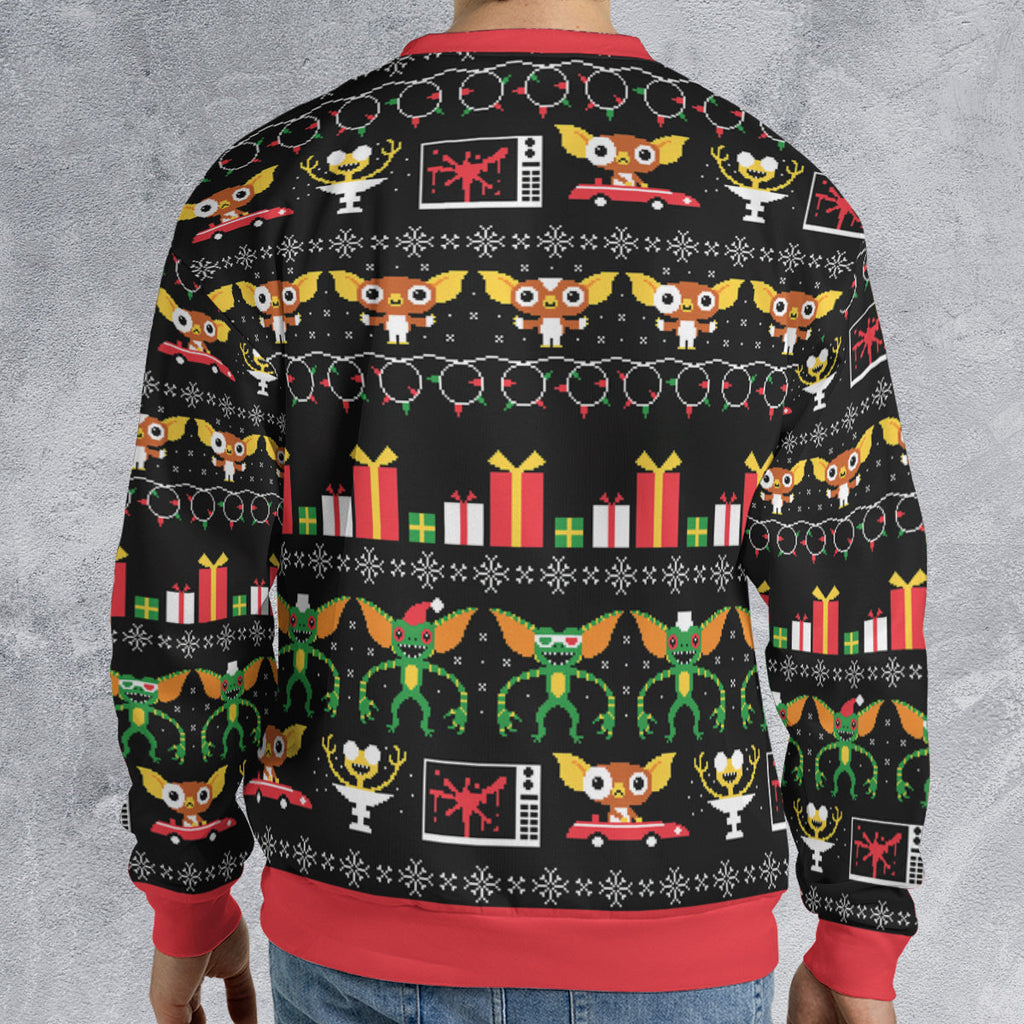 No Cookies After Midnight Gremlins Ugly Christmas Sweatshirt