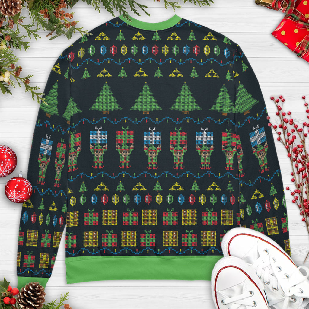 The Legend Of Christmas The Legend of Zelda Ugly Christmas Sweatshirt