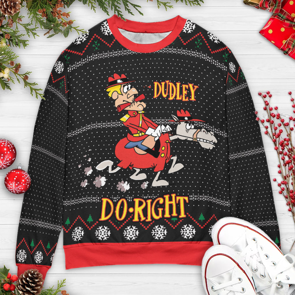 Dudley Do-Right Ugly Christmas Sweatshirt