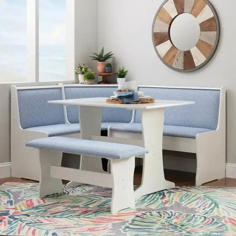 Farmhouse-Style Nook Dining Set With Storage - Sedley