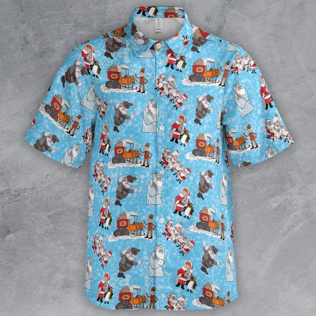 Christmas Characters Santa Claus Is Comin' to Town Button Down Shirt
