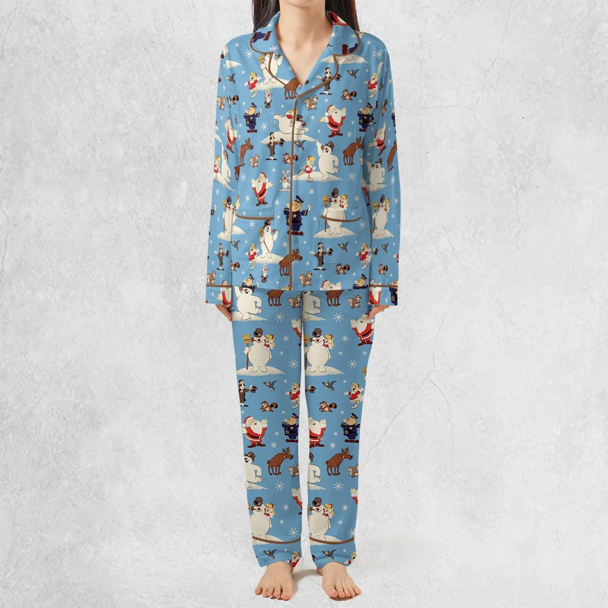Frosty the Snowman Christmas Characters Pajamas Set