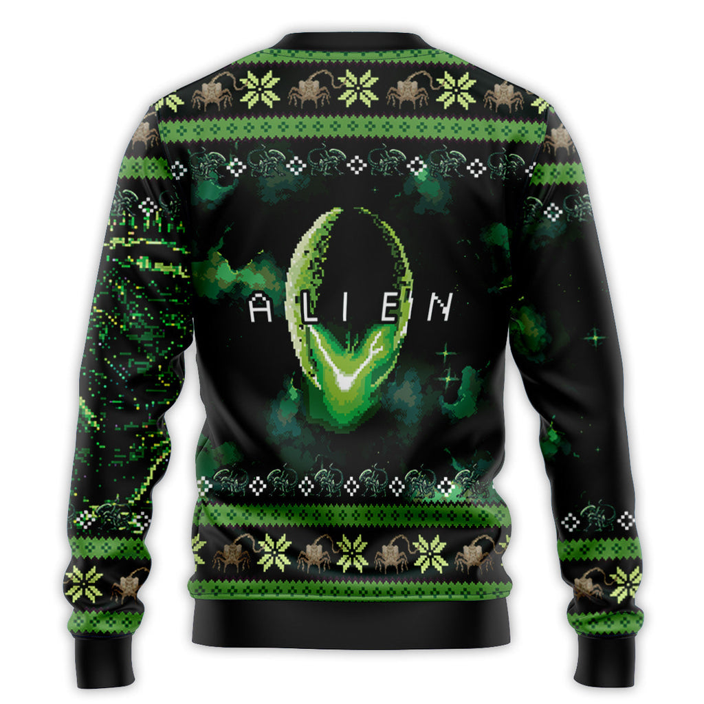 Xenomorph Alien Christmas Ugly Christmas Sweatshirt