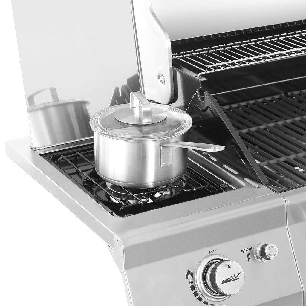 Stainless Steel 6-Burner Gas Grill - 74,000 BTU With Sear And Side Burner