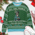 Fatman with red suit Ugly Christmas Sweatshirt
