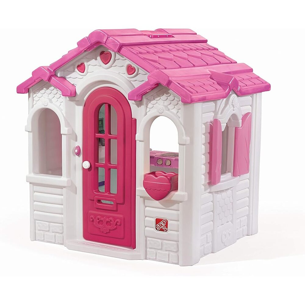 Step2 Sweetheart Kids Playhouse, Indoor/Outdoor Durable Plastic, Ages 1.5+ Years