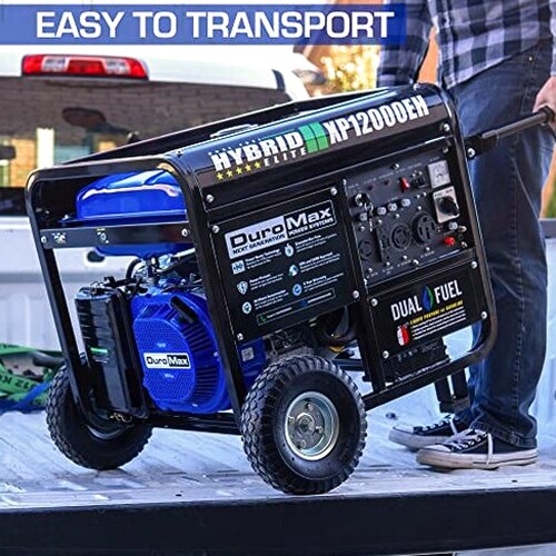 DuroMax Dual Fuel Generator 12,000W Gas/Propane, 457cc 4-Stroke Engine - XP12000EH