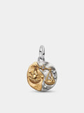 Libra Gold-Plated Zodiac Medallion Charm