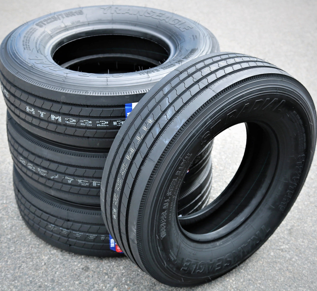 Transeagle All Steel ST Radial ST 225/75R15 Load G 14 Ply Trailer Tires - Set Of 4